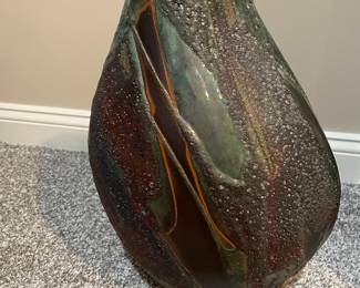 Tony Evans Raku pottery.