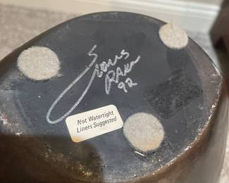 Tony Evans Raku pottery.