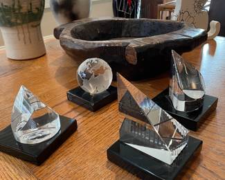 Steven V Correia Art Glass Paperweights.