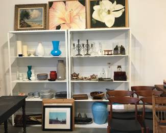 Oil paintings, vases, decor, decorative objects, dishes, tea set