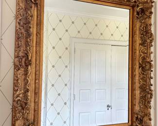 ornate mirror 4’8” by 4’