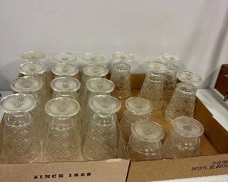 Peaut butter glass, glasses and sundae glasses