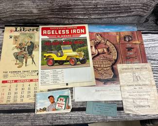 Vtg wall calendars 