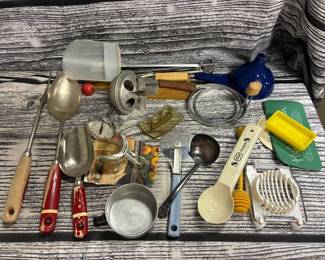 Vtg kitchen utensils