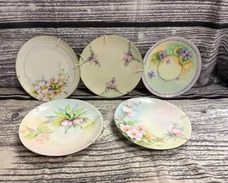 Vintage handpainted plates