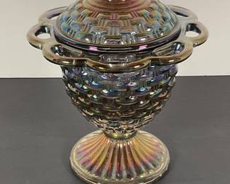 Carnival Glass Compote