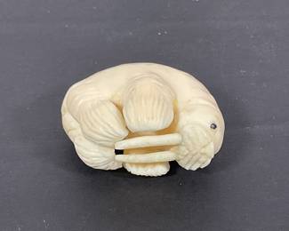 Alaska Inuit Carved Walrus - Legal