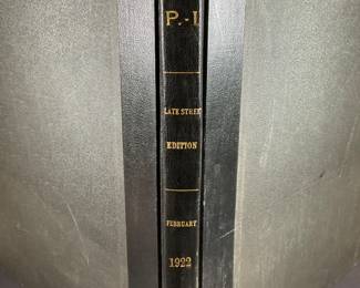Seattle PI Feb 1922 All Editions book - Feb 1 / Feb 27 in print. Large Book