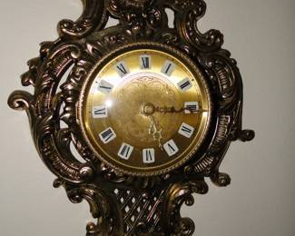 Tick tock tick tock goes this very nice ornate vintage clock