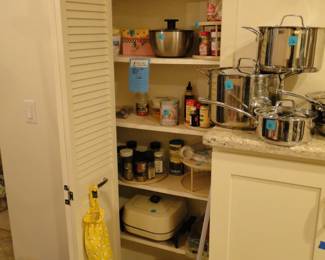 Lots of great pantry items, wraps, stacks, and spices