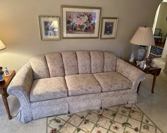 Preliminary walkthrough photo: 

Lovely sofa in mint condition! From the American Home collection. 