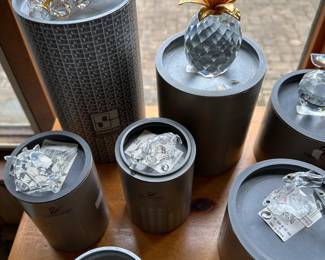 Over FIFTY Pieces of Swarovski Crystal Figurines! Waterford Crystal Egg, Steuben Eagle and MORE! Most in their original boxes! 