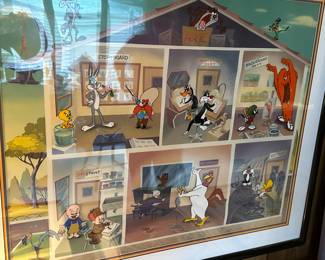 A Small collection of RARE and LIMITED EDITION Warner Brothers Prints and Animation Cells! Most numbered and signed, many with original paperwork and certificates! 
