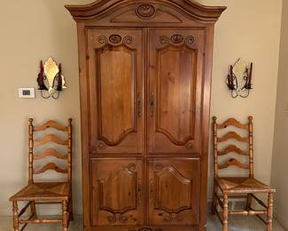 Preliminary walkthrough photo: 

Beautiful armoire for TV and components. 