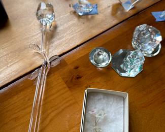 Over FIFTY Pieces of Swarovski Crystal Figurines! Waterford Crystal Egg, Steuben Eagle and MORE! Most in their original boxes! 