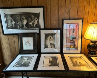 A Small collection of RARE and LIMITED EDITION Warner Brothers Prints and Animation Cells! Most numbered and signed, many with original paperwork and certificates! 