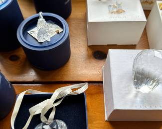 Over FIFTY Pieces of Swarovski Crystal Figurines! Waterford Crystal Egg, Steuben Eagle and MORE! Most in their original boxes! 
