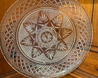 A beautiful set of Antique Crystal d'Arques Durand ~ Clear Glass Luncheon/Dessert Settings! Made in USA