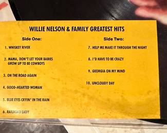 HBO presents Willie Nelson 2 sided picture Album! Just one of dozens of albums!  