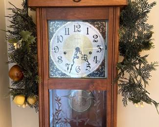 Preliminary walkthrough photo: 

Lovely Ansonia Wall Clock!