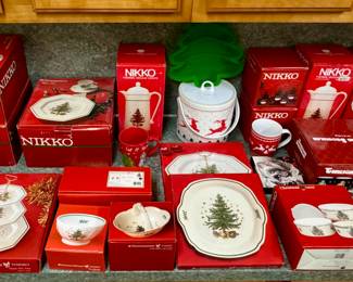 Nikko Porcelain Christmas Dishes