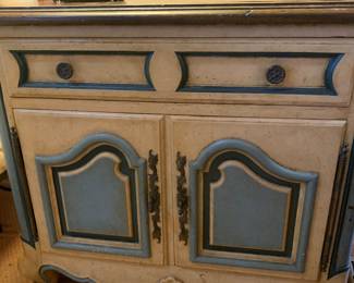 Pair of painted bedside tables