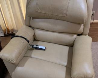 Leather electric lift chair