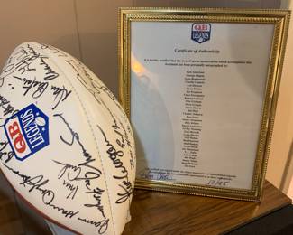 Signed NFL football