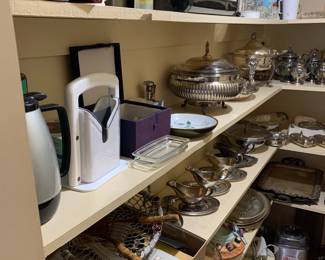 Silver closet/kitchen storage