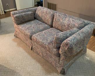 Pair of floral loveseats