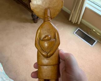 Carved African figure