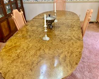 Table -shown with two leaves. has pad that comes with it.