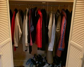 Coats and shoes, London Fog, etc.