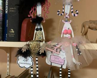 Pair of shelf sitters