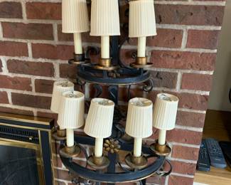 Iron wall sconce