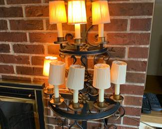 Iron wall sconce