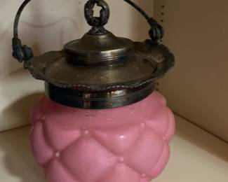 Pink biscuit jar