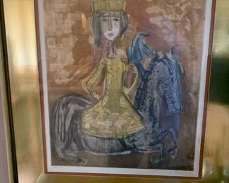 Royal woman on horse back