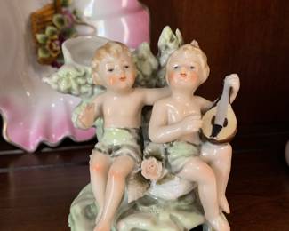 Porcelain cherubs