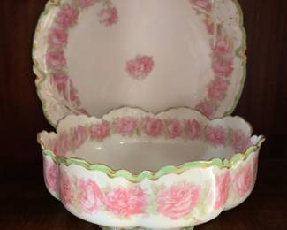 Painted German or Austrian porcelain