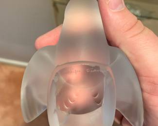 Lalique frosted bird