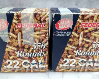 Federal .22 Cal Ammo, Approx 1100 Rds, Local Pickup Only