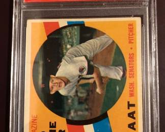 Jim Kaat - Hall of Fame - 1960 Topps Rookie Card of Hall of Fame Pitcher - Authenticated and graded PSA 5 - $70.00
