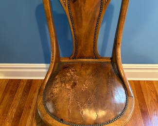 6 ITALIAN LEATHER CHAIRS