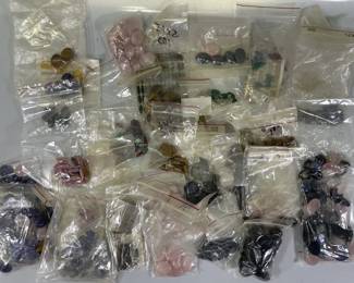 Collection of Stones and Jewelry Making Supplies