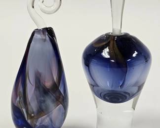 2 Howard Wilson Art Glass Perfumers