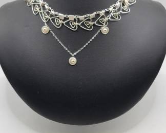 Handmade Sterling Jewelry incl. 1 Freshwater Pearl