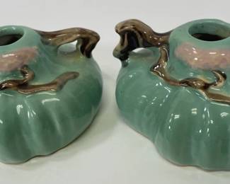 Roseville Pottery Ming Tree Candle Holders 551"