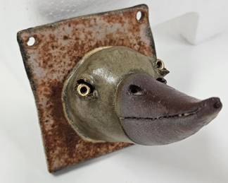 Sergei Isupov & Dana Major Ceramic Bird Head 3"x3"