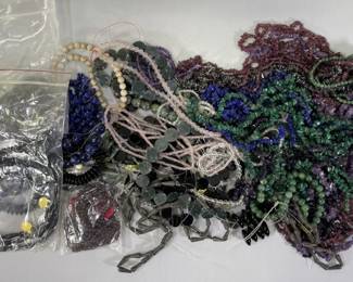 Collection of Jewelry Making Supplies and Stones